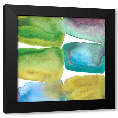 Tectonic II Black Modern Wood Framed Art Print with Double Matting by Zarris, Chariklia