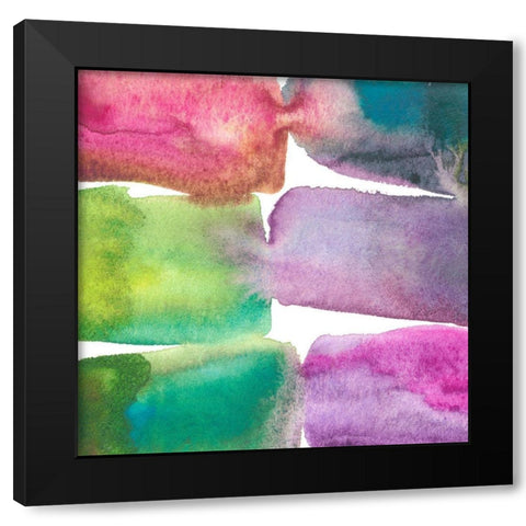 Tectonic III Black Modern Wood Framed Art Print with Double Matting by Zarris, Chariklia