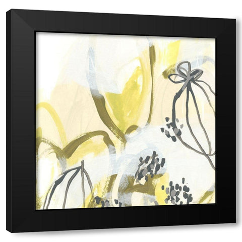Podular II Black Modern Wood Framed Art Print by Vess, June Erica