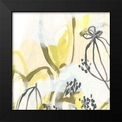 Podular II Black Modern Wood Framed Art Print by Vess, June Erica