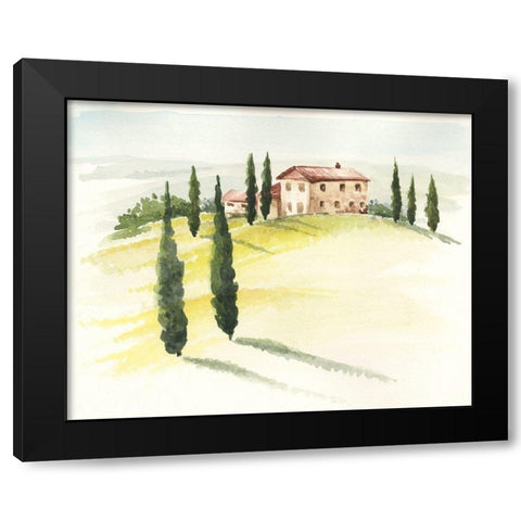 Tuscan Villa I Black Modern Wood Framed Art Print with Double Matting by Parker, Jennifer Paxton