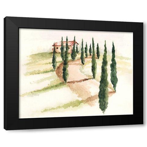 Tuscan Villa III Black Modern Wood Framed Art Print with Double Matting by Parker, Jennifer Paxton