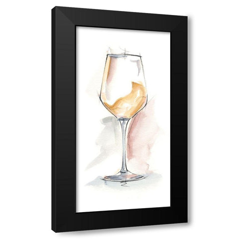 Wine Glass Study I Black Modern Wood Framed Art Print with Double Matting by Harper, Ethan