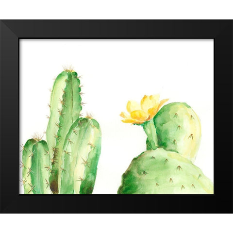 Spiny Desert Plants II Black Modern Wood Framed Art Print by Moore, Regina