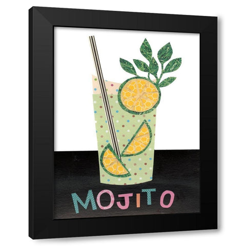 Mix Me a Drink I Black Modern Wood Framed Art Print with Double Matting by Moore, Regina