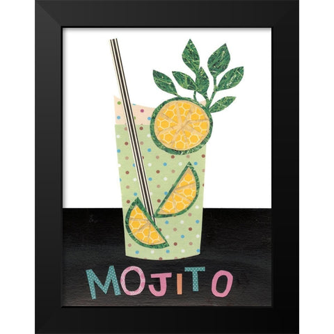 Mix Me a Drink I Black Modern Wood Framed Art Print by Moore, Regina