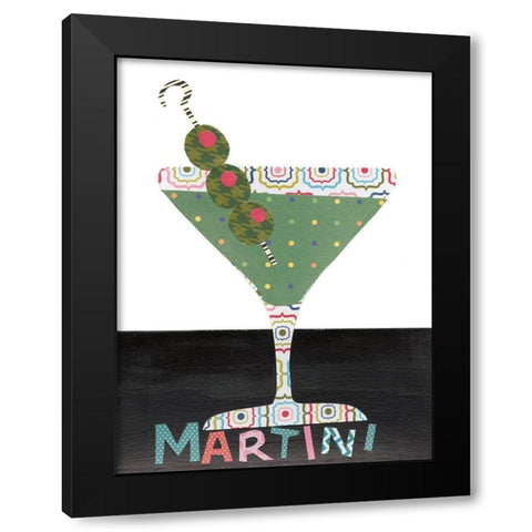Mix Me a Drink II Black Modern Wood Framed Art Print with Double Matting by Moore, Regina
