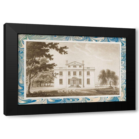 Sepia Estates IV Black Modern Wood Framed Art Print with Double Matting by Vision Studio