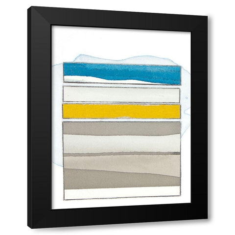 Pacific Horizon I Black Modern Wood Framed Art Print with Double Matting by Delamater, Rob