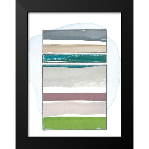 Pacific Horizon II Black Modern Wood Framed Art Print by Delamater, Rob