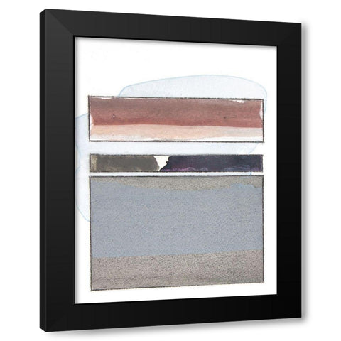 Pacific Horizon III Black Modern Wood Framed Art Print with Double Matting by Delamater, Rob