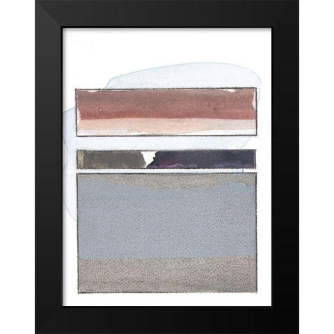 Pacific Horizon III Black Modern Wood Framed Art Print by Delamater, Rob