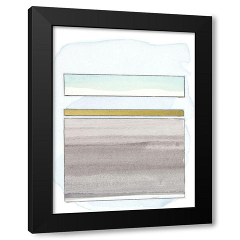 Pacific Horizon IV Black Modern Wood Framed Art Print with Double Matting by Delamater, Rob
