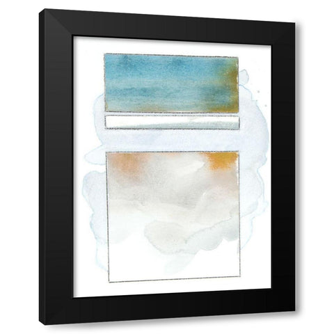 Pacific Horizon V Black Modern Wood Framed Art Print by Delamater, Rob