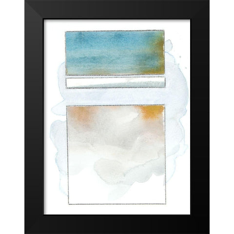 Pacific Horizon V Black Modern Wood Framed Art Print by Delamater, Rob