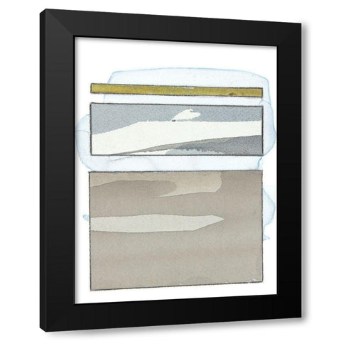 Pacific Horizon VII Black Modern Wood Framed Art Print by Delamater, Rob