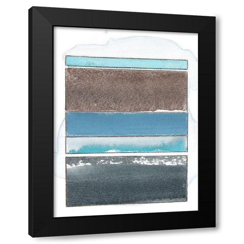 Pacific Horizon VIII Black Modern Wood Framed Art Print with Double Matting by Delamater, Rob