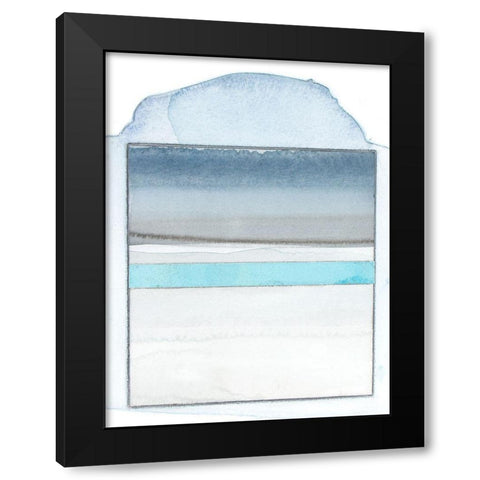Pacific Horizon X Black Modern Wood Framed Art Print with Double Matting by Delamater, Rob