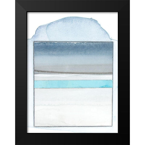 Pacific Horizon X Black Modern Wood Framed Art Print by Delamater, Rob