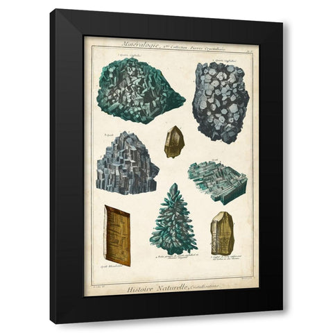 Mineralogie II Black Modern Wood Framed Art Print by Vision Studio