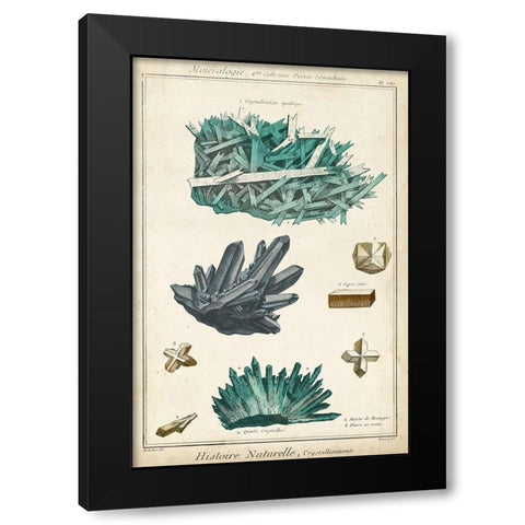 Mineralogie III Black Modern Wood Framed Art Print with Double Matting by Vision Studio