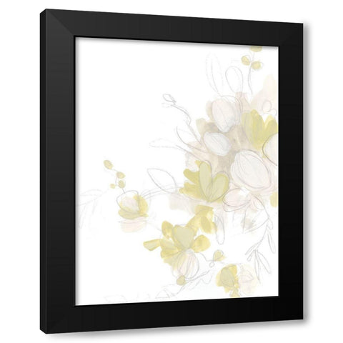 Viridis II Black Modern Wood Framed Art Print with Double Matting by Vess, June Erica