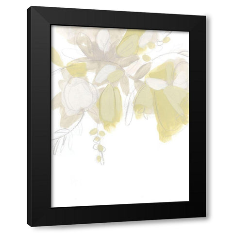 Viridis III Black Modern Wood Framed Art Print with Double Matting by Vess, June Erica