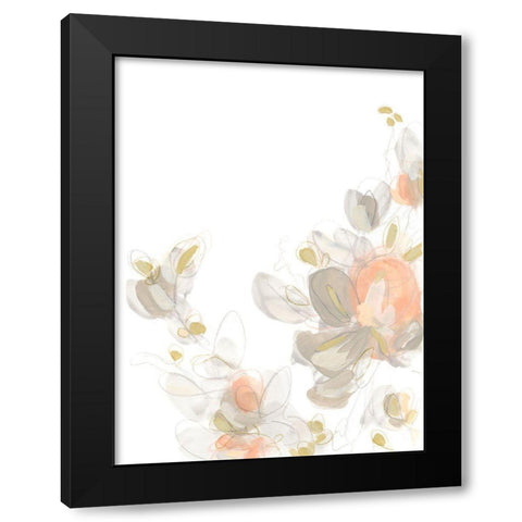 Roseus I Black Modern Wood Framed Art Print with Double Matting by Vess, June Erica