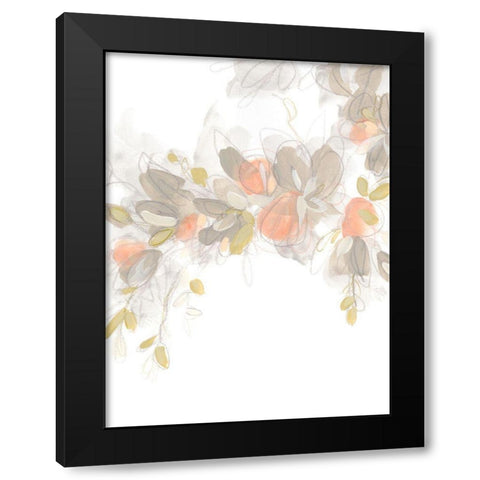 Roseus III Black Modern Wood Framed Art Print by Vess, June Erica