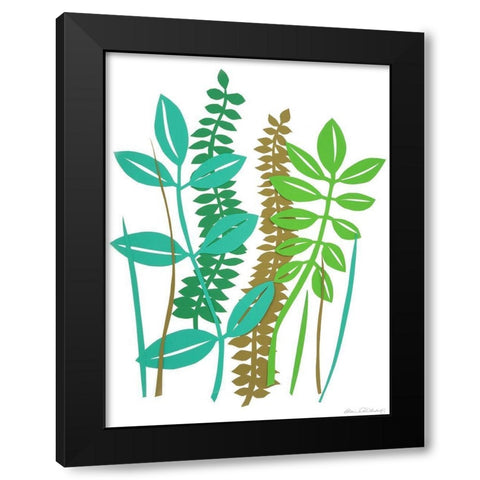 Hedge Row II Black Modern Wood Framed Art Print with Double Matting by Ludwig, Alicia