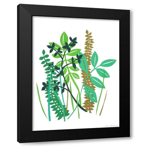 Hedge Row III Black Modern Wood Framed Art Print by Ludwig, Alicia