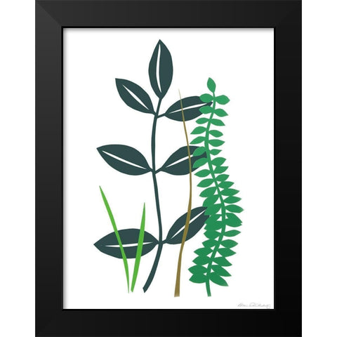 Hedge Row V Black Modern Wood Framed Art Print by Ludwig, Alicia