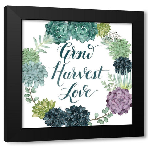 Plant Happiness II Black Modern Wood Framed Art Print by Popp, Grace