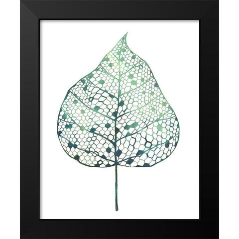 Veiled Leaf I Black Modern Wood Framed Art Print by Popp, Grace
