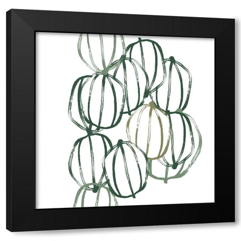 Seed Vessels I Black Modern Wood Framed Art Print with Double Matting by Vess, June Erica