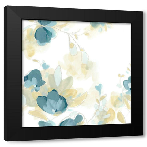 Coerulus I Black Modern Wood Framed Art Print with Double Matting by Vess, June Erica