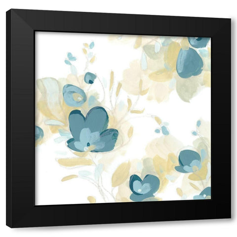 Coerulus III Black Modern Wood Framed Art Print with Double Matting by Vess, June Erica