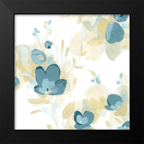 Coerulus III Black Modern Wood Framed Art Print by Vess, June Erica