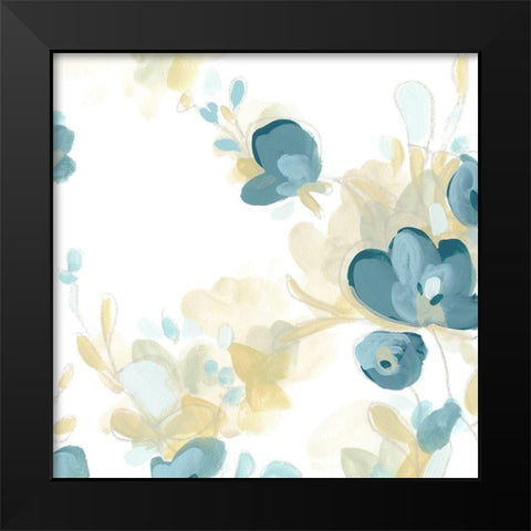 Coerulus IV Black Modern Wood Framed Art Print by Vess, June Erica