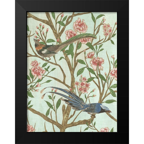 Delicate Chinoiserie II Black Modern Wood Framed Art Print by Wang, Melissa