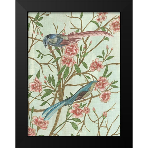 Delicate Chinoiserie IV Black Modern Wood Framed Art Print by Wang, Melissa