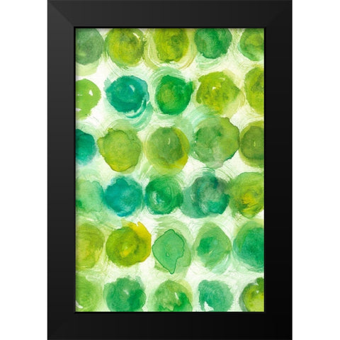 Spearmint II Black Modern Wood Framed Art Print by Zarris, Chariklia