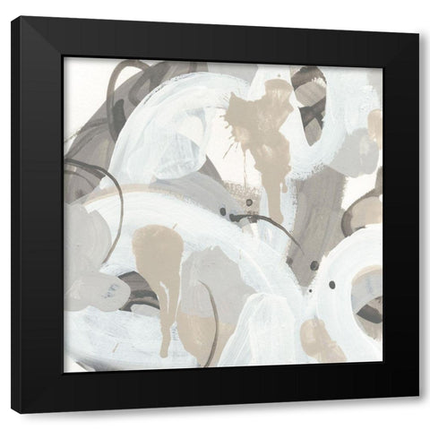 Oscillate II Black Modern Wood Framed Art Print by Vess, June Erica
