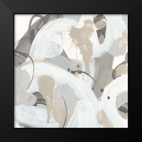 Oscillate II Black Modern Wood Framed Art Print by Vess, June Erica