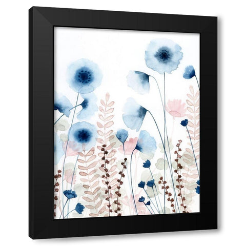 Sweet Flower Field I Black Modern Wood Framed Art Print by Popp, Grace