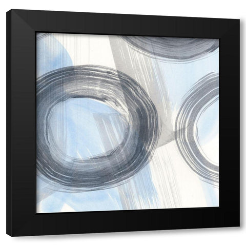 Twist and Turns I Black Modern Wood Framed Art Print by Stramel, Renee W.