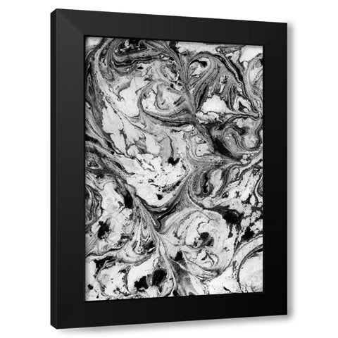 Obsidian I Black Modern Wood Framed Art Print by Guthrie, Jenna