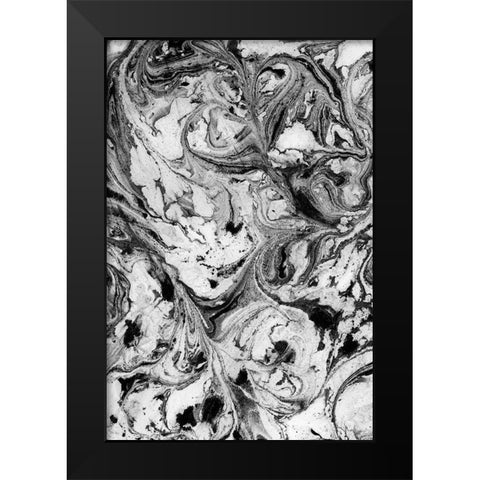 Obsidian I Black Modern Wood Framed Art Print by Guthrie, Jenna