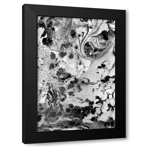 Obsidian II Black Modern Wood Framed Art Print with Double Matting by Guthrie, Jenna