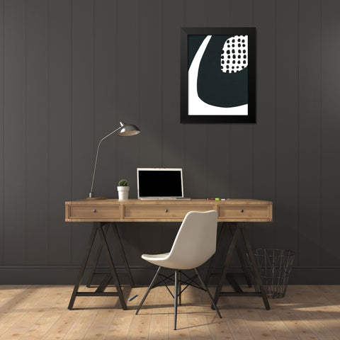 Echos of Memphis V Black Modern Wood Framed Art Print by Stramel, Renee W.